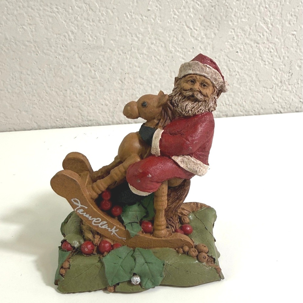 Tom Clark Cairn Studio Santa on Donner Rocking Horse Figurine 5137 Year 2000